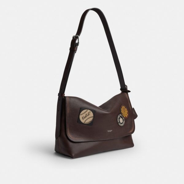 Coach Outlet Ludlow Messenger Bag In Loved Leather With Stickers - Preorder