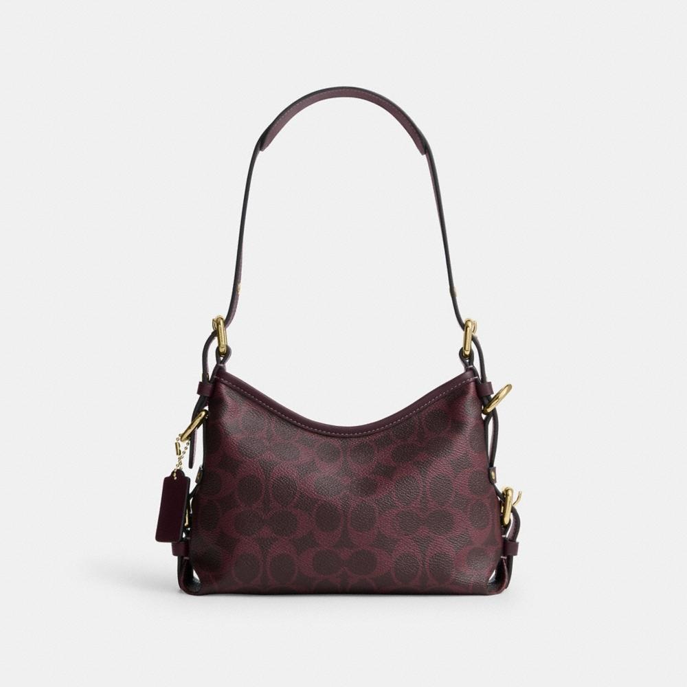 Coach Outlet Laurel Shoulder Bag 22 With Buckles In Signature Canvas - Preorder