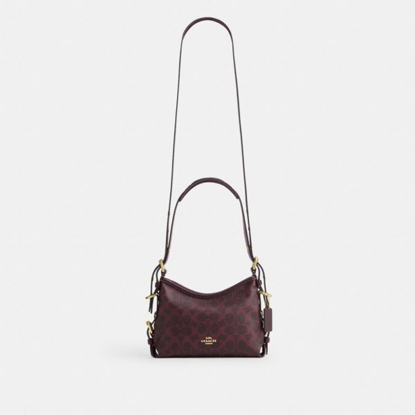 Coach Outlet Laurel Shoulder Bag 22 With Buckles In Signature Canvas - Preorder