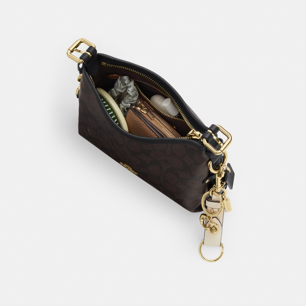 Coach Outlet Laurel Shoulder Bag 22 With Buckles In Signature Canvas - Preorder