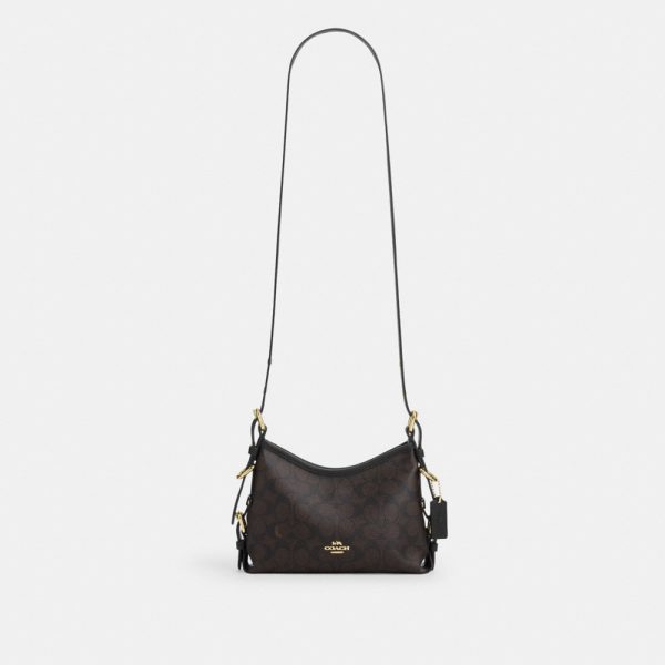 Coach Outlet Laurel Shoulder Bag 22 With Buckles In Signature Canvas - Preorder