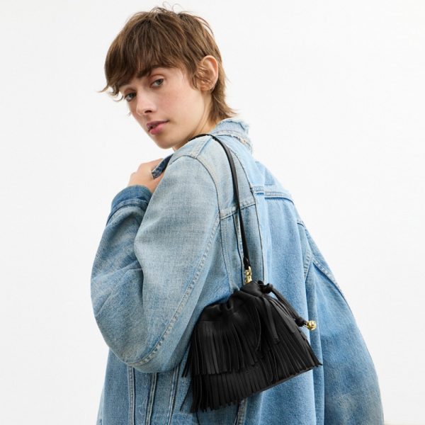Coach Outlet Faye Mini Drawstring Bag With Fringe - Preorder