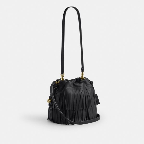 Coach Outlet Faye Mini Drawstring Bag With Fringe - Preorder