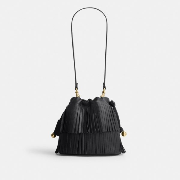 Coach Outlet Faye Mini Drawstring Bag With Fringe - Preorder