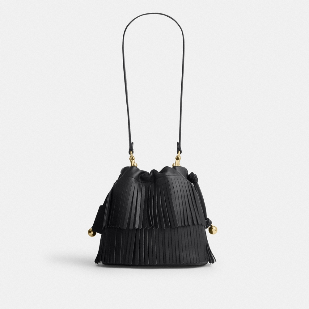 Coach Outlet Faye Mini Drawstring Bag With Fringe - Preorder