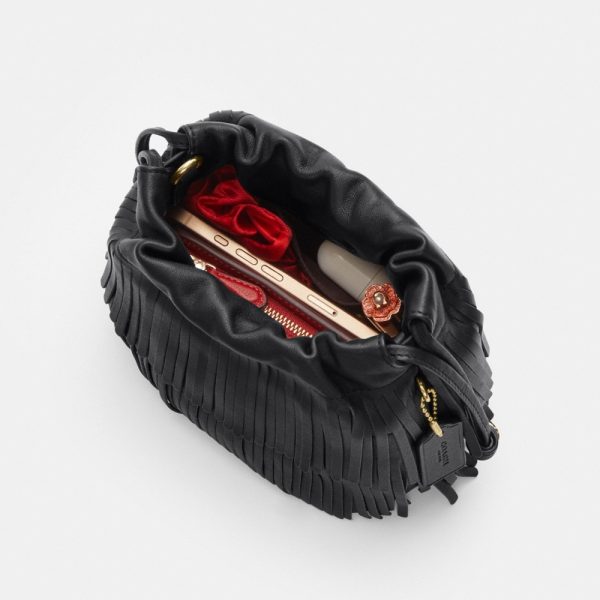 Coach Outlet Faye Mini Drawstring Bag With Fringe - Preorder