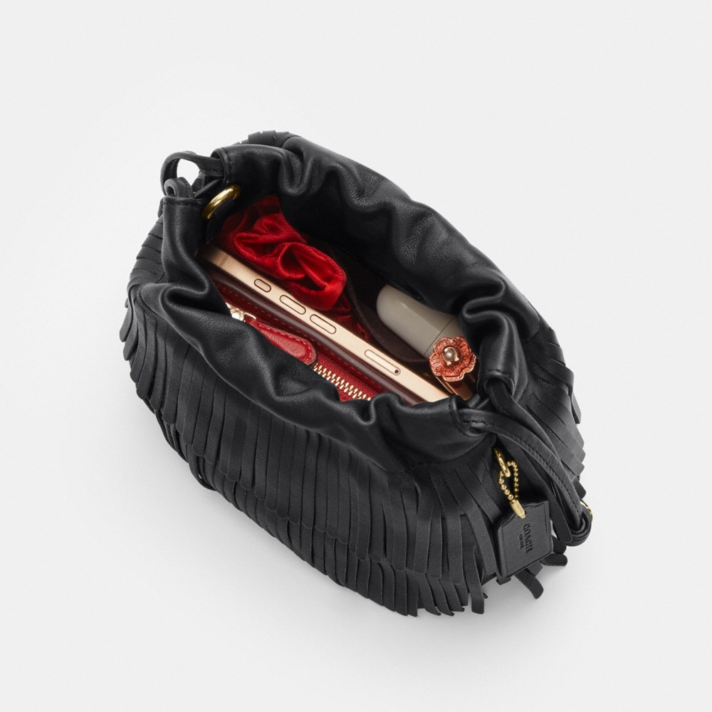 Coach Outlet Faye Mini Drawstring Bag With Fringe - Preorder