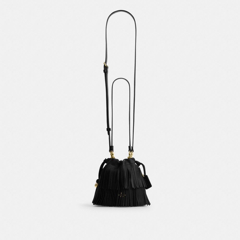 Coach Outlet Faye Mini Drawstring Bag With Fringe - Preorder