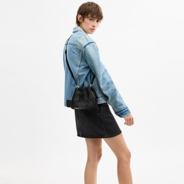 Coach Outlet Faye Mini Drawstring Bag With Fringe - Preorder