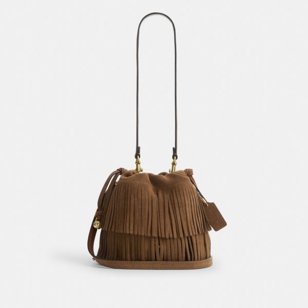 Coach Outlet Faye Mini Drawstring Bag With Fringe - Preorder