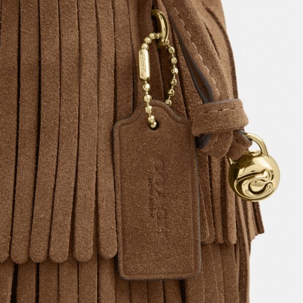Coach Outlet Faye Mini Drawstring Bag With Fringe - Preorder