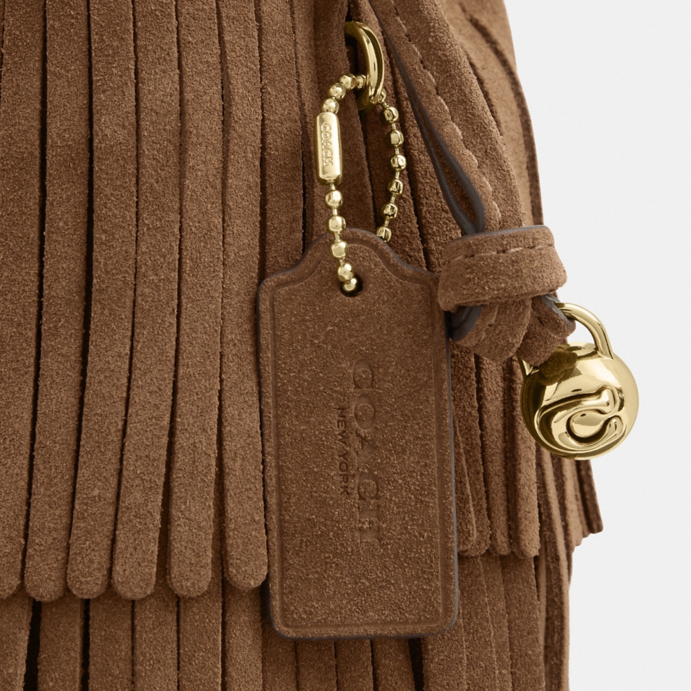 Coach Outlet Faye Mini Drawstring Bag With Fringe - Preorder