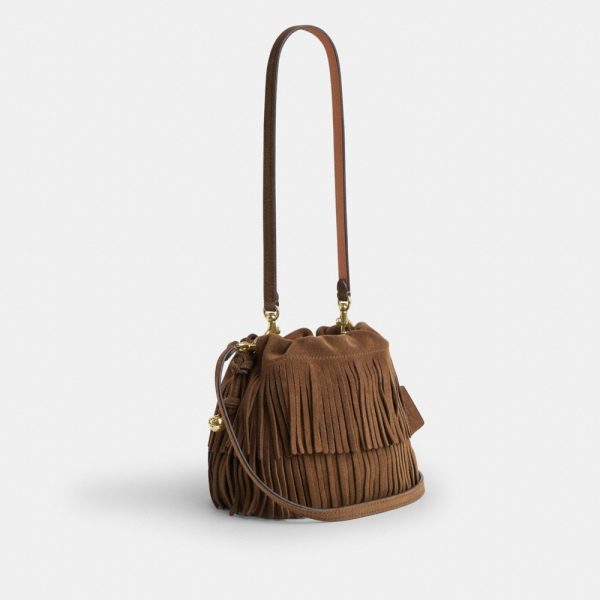 Coach Outlet Faye Mini Drawstring Bag With Fringe - Preorder