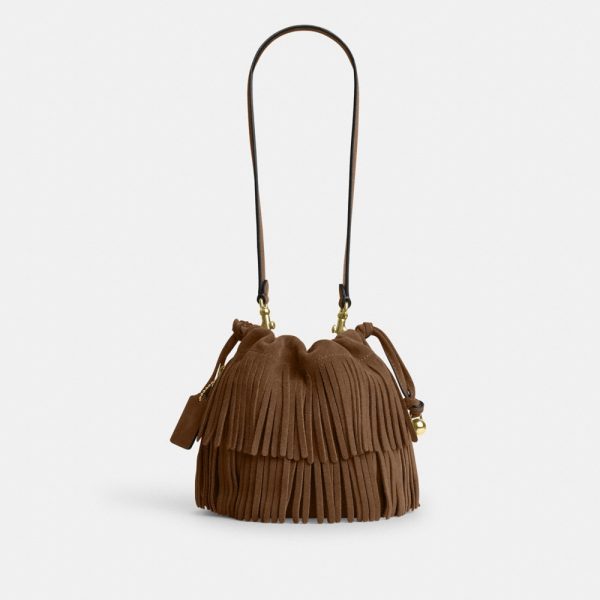 Coach Outlet Faye Mini Drawstring Bag With Fringe - Preorder