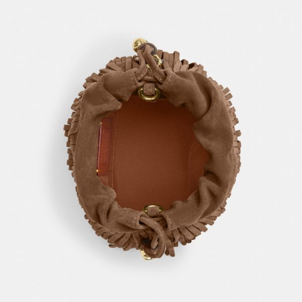 Coach Outlet Faye Mini Drawstring Bag With Fringe - Preorder