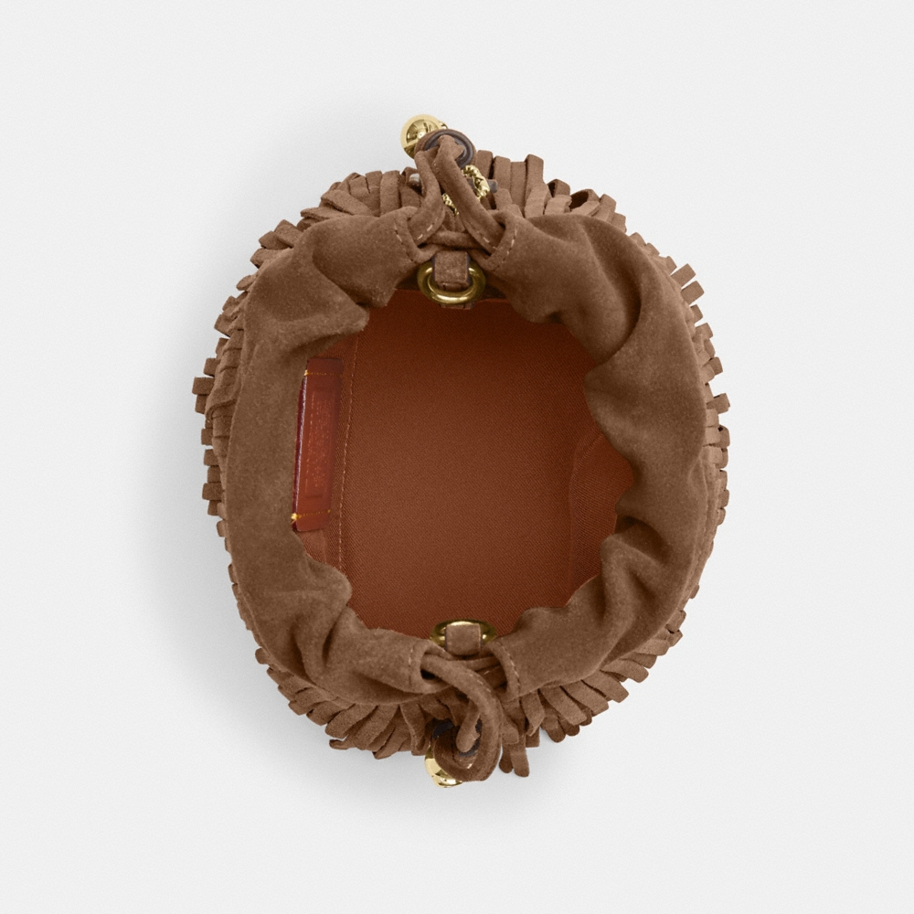 Coach Outlet Faye Mini Drawstring Bag With Fringe - Preorder