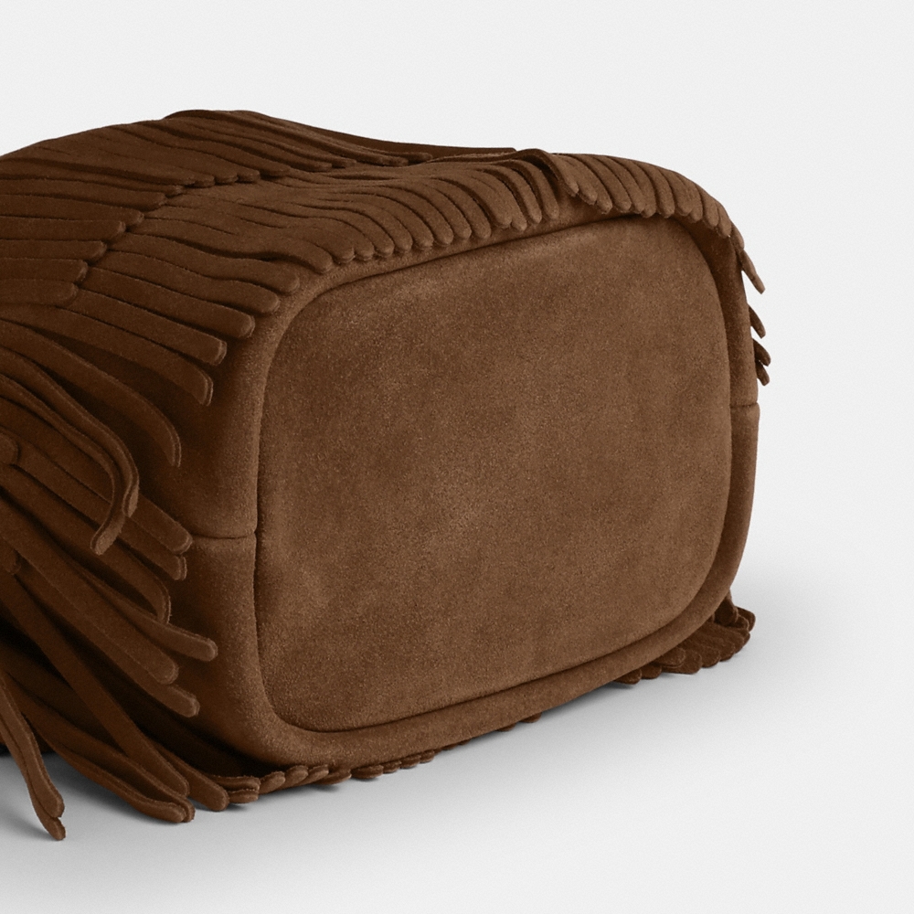 Coach Outlet Faye Mini Drawstring Bag With Fringe - Preorder