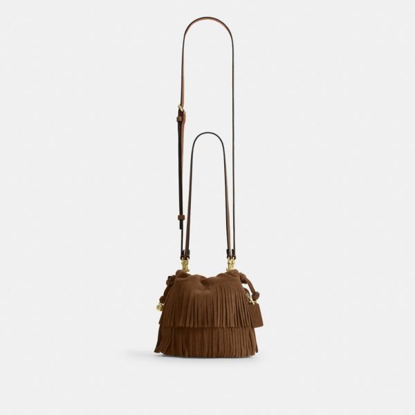 Coach Outlet Faye Mini Drawstring Bag With Fringe - Preorder