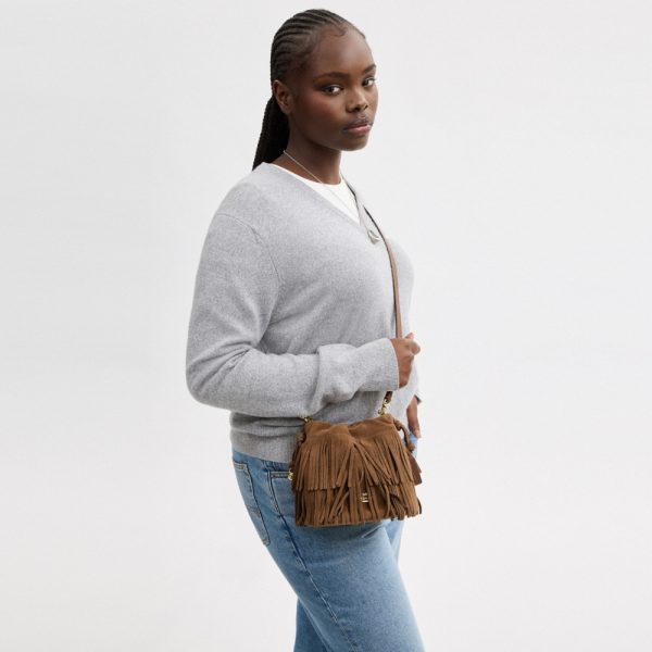 Coach Outlet Faye Mini Drawstring Bag With Fringe - Preorder