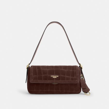 Coach Outlet Etta Small Flap Shoulder Bag - Preorder — Brass/Maple