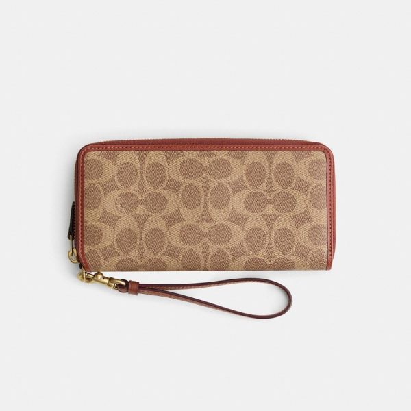 Coach Restored Essential Continental Wallet In Signature Canvas - Preorder