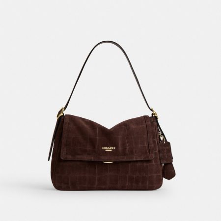Coach Outlet Etta Flap Shoulder Bag - Preorder — Brass/Maple