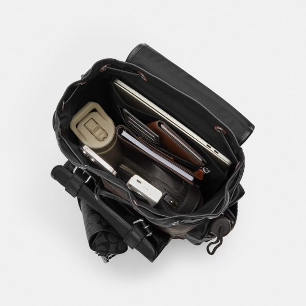 Coach Outlet Sprint Backpack In Signature Canvas With Patches - Preorder