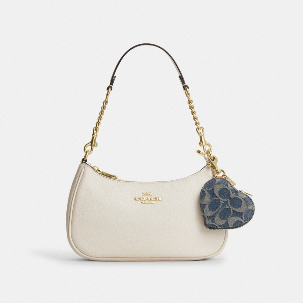 Coach Outlet Heart Bag Charm In Signature Denim - Preorder