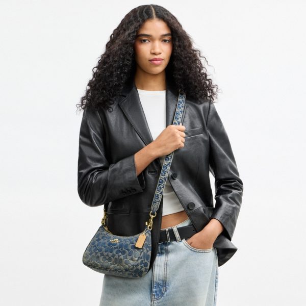 Coach Outlet Teri Shoulder Bag In Signature Regenerative Cotton Denim - Preorder
