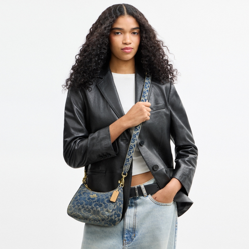 Coach Outlet Teri Shoulder Bag In Signature Regenerative Cotton Denim - Preorder