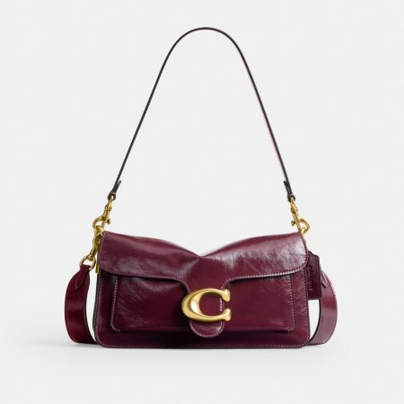 Coach Outlet Tabby Shoulder Bag 26 - Preorder — Brass/Dark Cherry