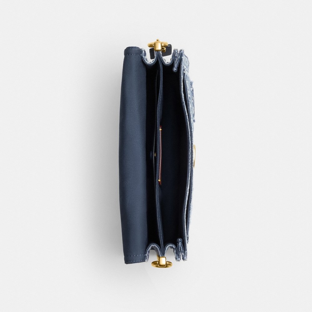 Coach Tabby Shoulder Bag 26 In Regenerative Cotton Denim With Hearts - Preorder