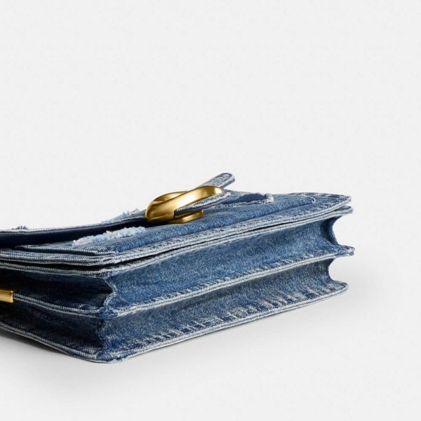 Coach Tabby Shoulder Bag 26 In Regenerative Cotton Denim With Hearts - Preorder