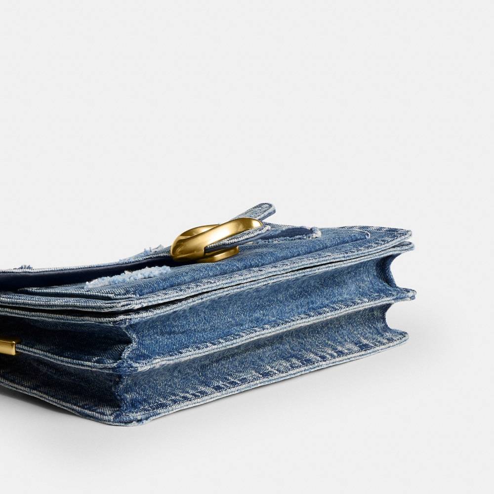 Coach Tabby Shoulder Bag 26 In Regenerative Cotton Denim With Hearts - Preorder