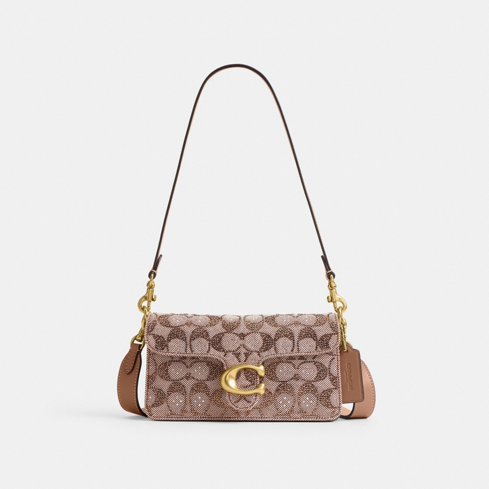 Coach Outlet Soft Tabby Shoulder Bag 20 In Crystal Signature Jacquard - Preorder