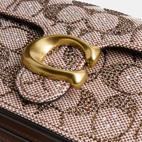Coach Outlet Soft Tabby Shoulder Bag 20 In Crystal Signature Jacquard - Preorder