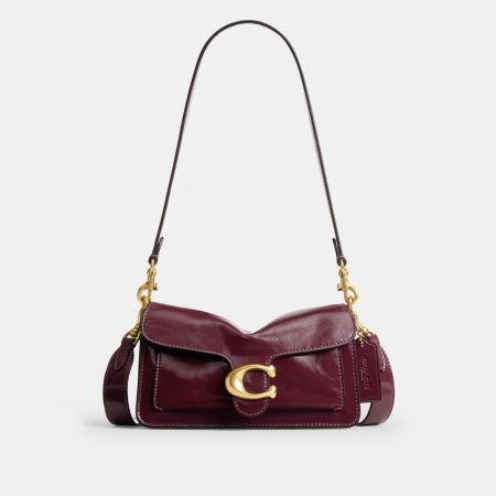Coach Outlet Tabby Shoulder Bag 20 - Preorder — Brass/Dark Cherry