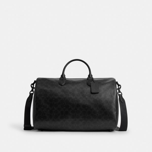 Coach Outlet Rowan Satchel Bag 40 In Signature Cotton - Preorder