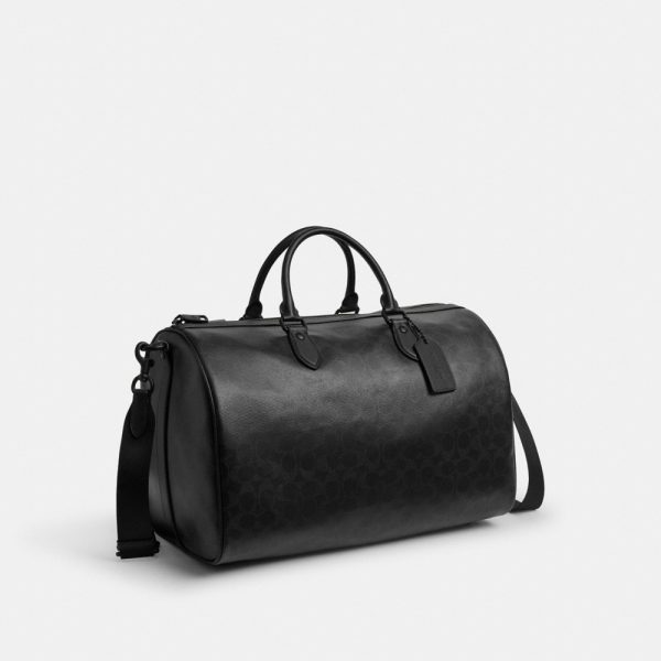 Coach Outlet Rowan Satchel Bag 40 In Signature Cotton - Preorder