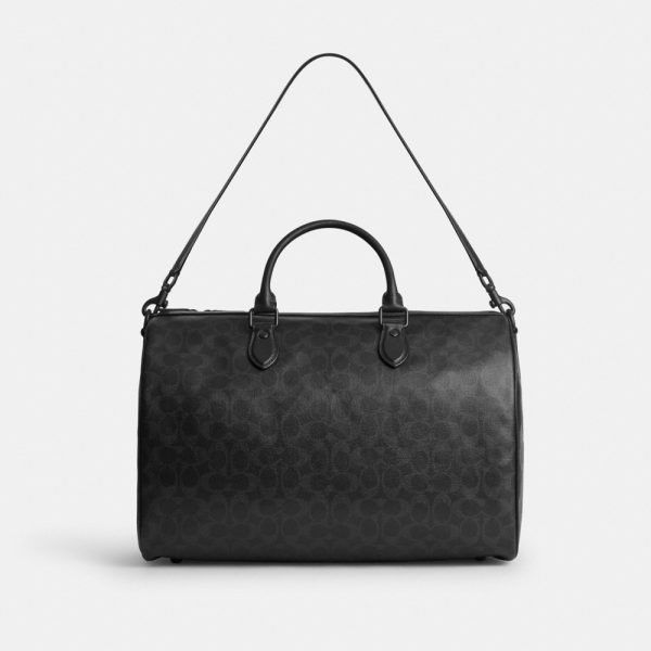 Coach Outlet Rowan Satchel Bag 40 In Signature Cotton - Preorder