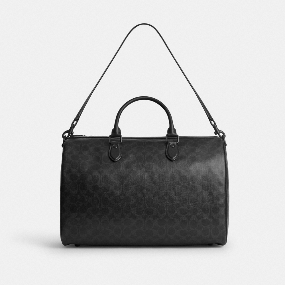 Coach Outlet Rowan Satchel Bag 40 In Signature Cotton - Preorder