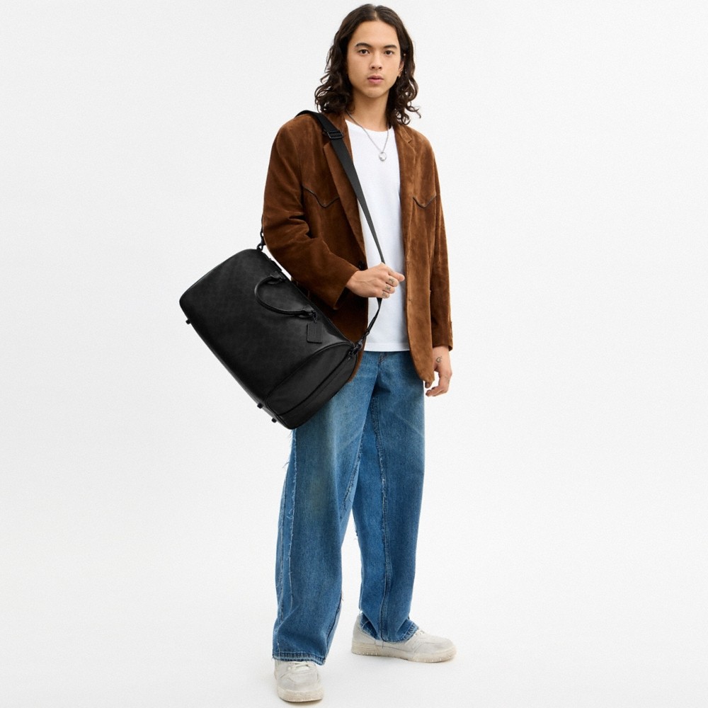 Coach Outlet Rowan Satchel Bag 40 In Signature Cotton - Preorder