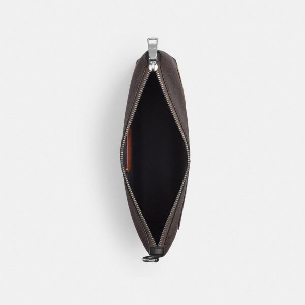 Coach Outlet Pouch In Signature Canvas With Patches - Preorder