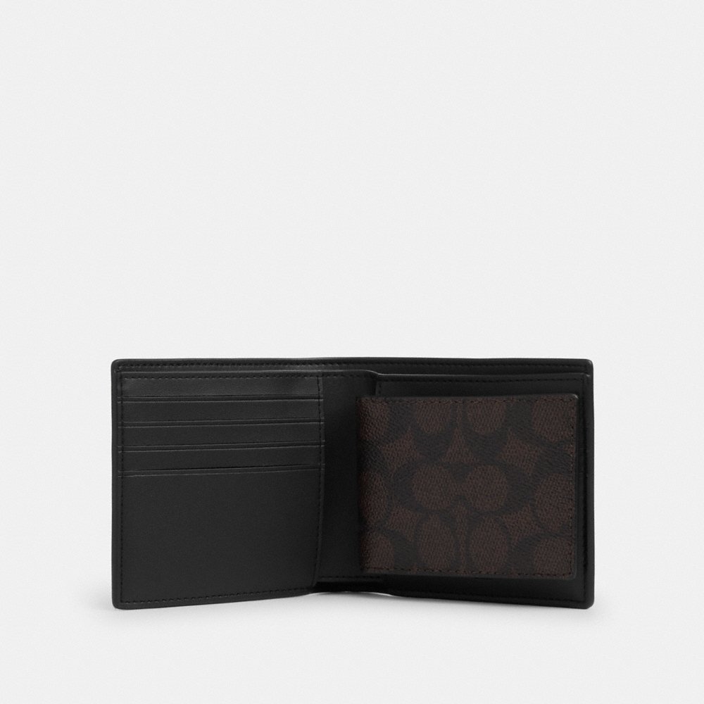 Coach Outlet 3-In-1 Wallet In Signature Canvas With Patches - Preorder