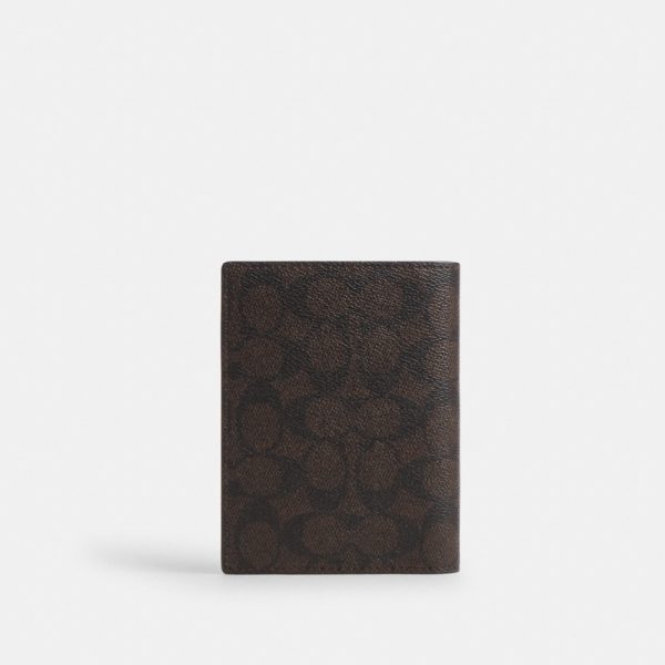 Coach Outlet Passport Card Case In Signature Canvas With Patches - Preorder
