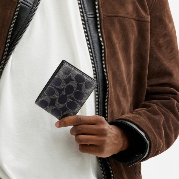 Coach Slim Billfold Wallet In Loved Signature - Preorder