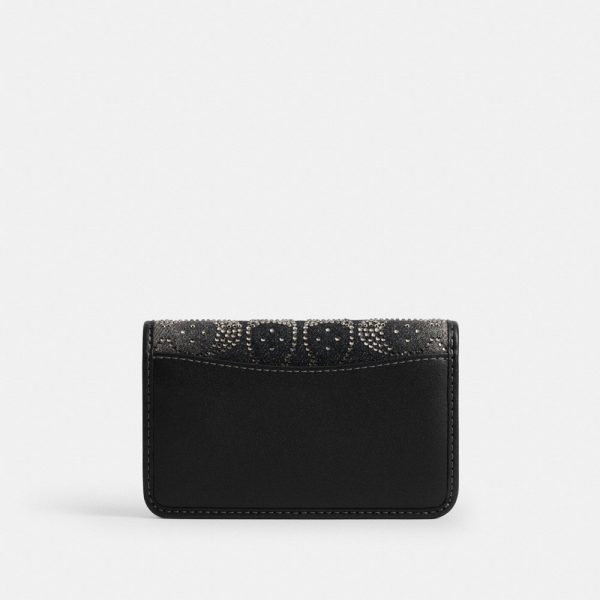 Coach Essential Slim Card Case With Crystal Signature - Preorder