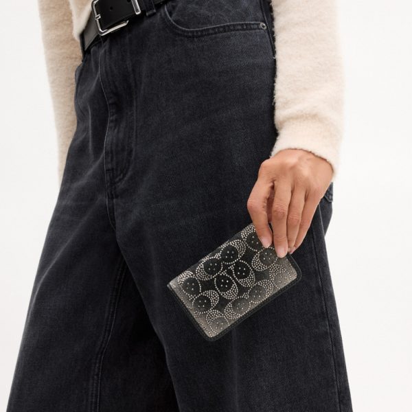 Coach Essential Slim Card Case With Crystal Signature - Preorder