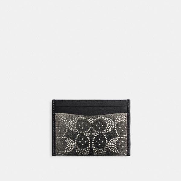 Coach Essential Card Case With Crystal Signature - Preorder