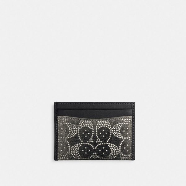 Coach Essential Card Case With Crystal Signature - Preorder